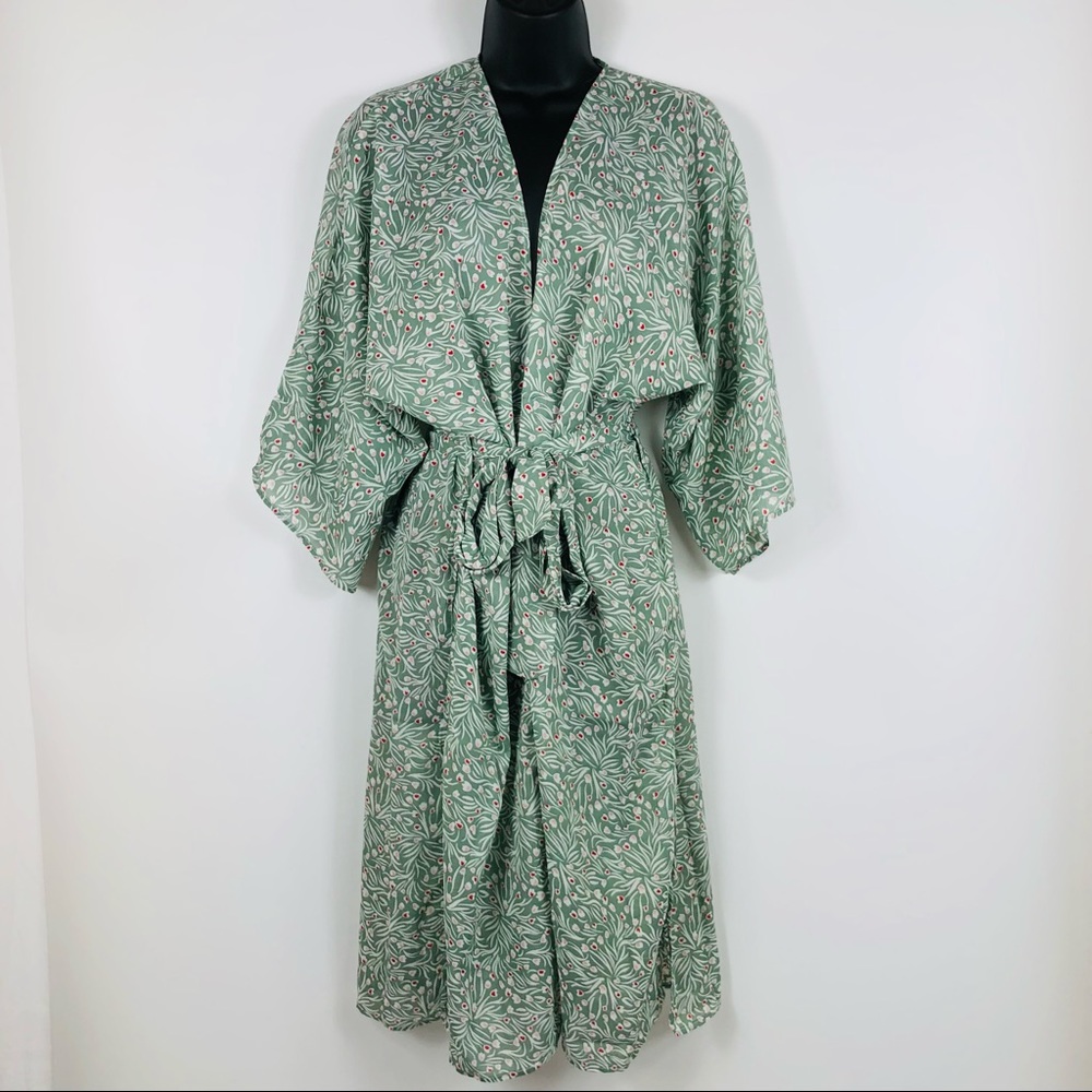 Sonoma Goods For Life Women’s Dainty Floral Belted Kimono Size OS